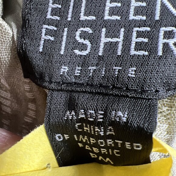 Eileen Fisher Women's Jacket PM Silk Blend Lined 3/4 Sleeve Textured Minimalist - Picture 3 of 10